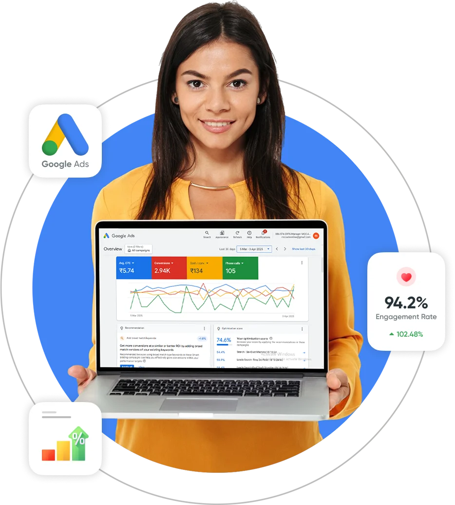 Google Ads campaign management visual