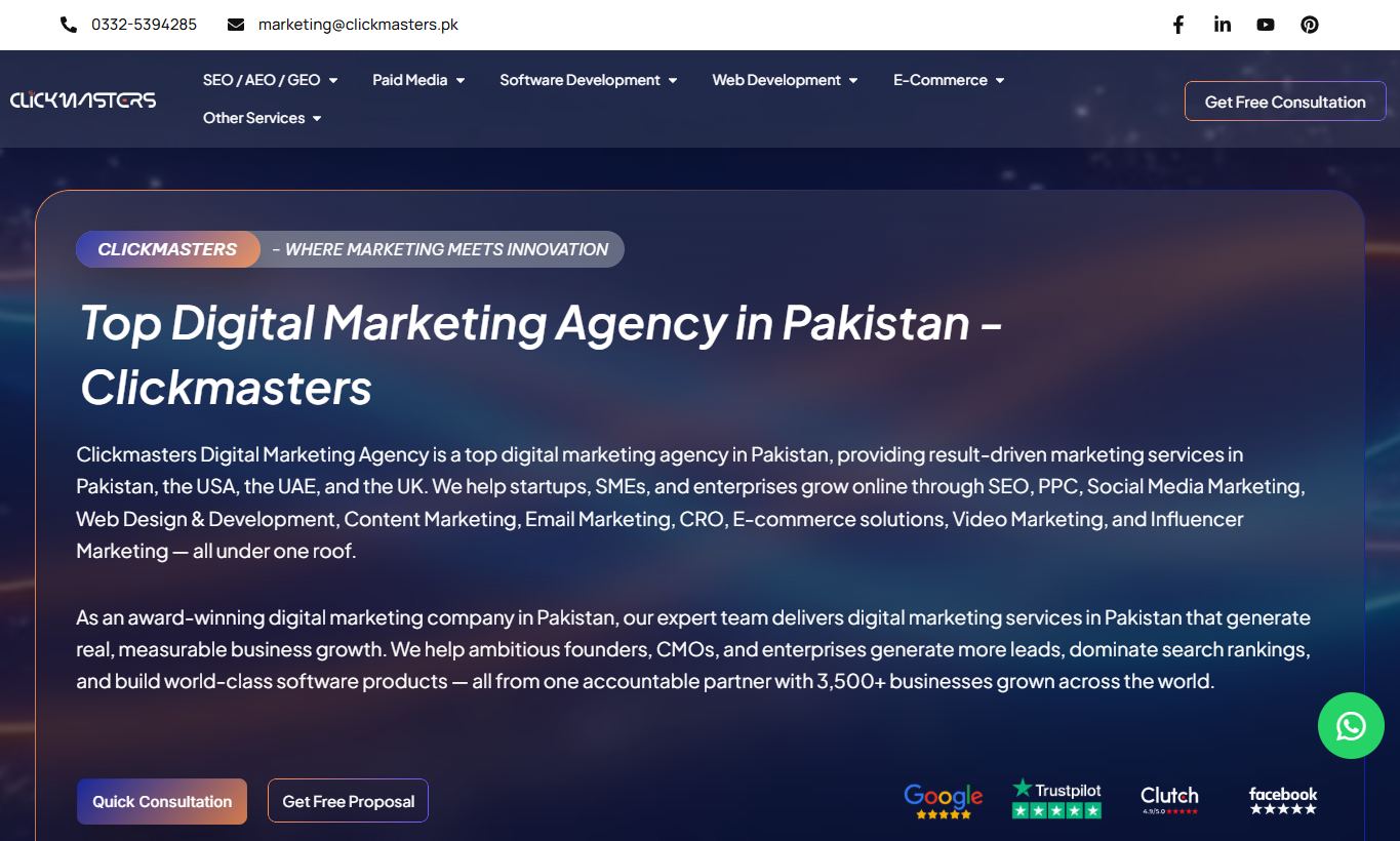 SEO & Paid Media Service Page