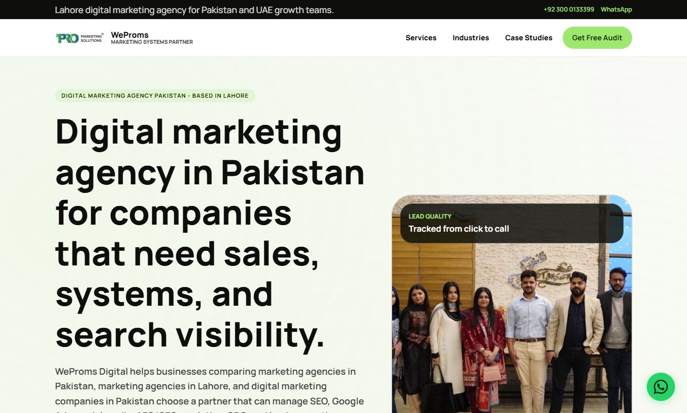 Growth Marketing Agency Layout