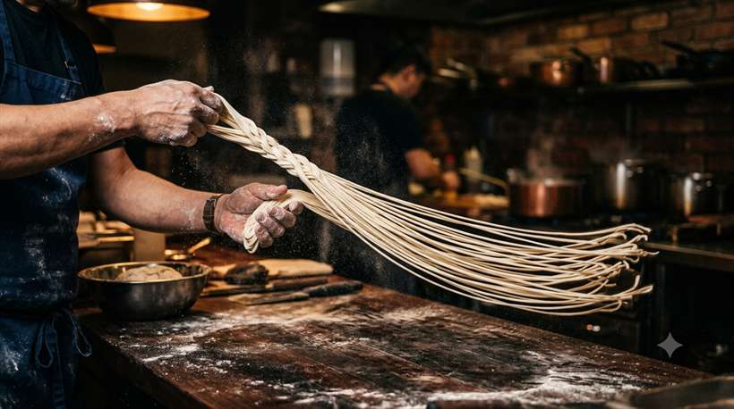 Hand-pulled noodles