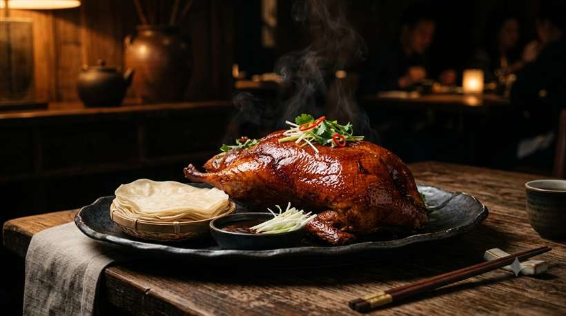 Peking duck plating